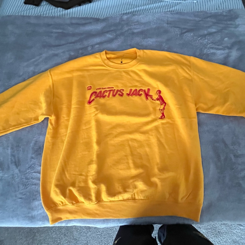 Cactus Jack by Travis Scott Yellow Crewneck Sweater